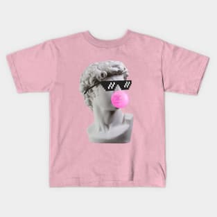 David in pixel glasses Kids T-Shirt